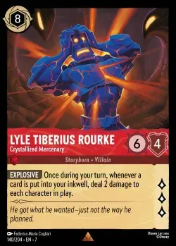 140  Lyle Tiberius Rourke - Crystallized Mercenary  Single Card