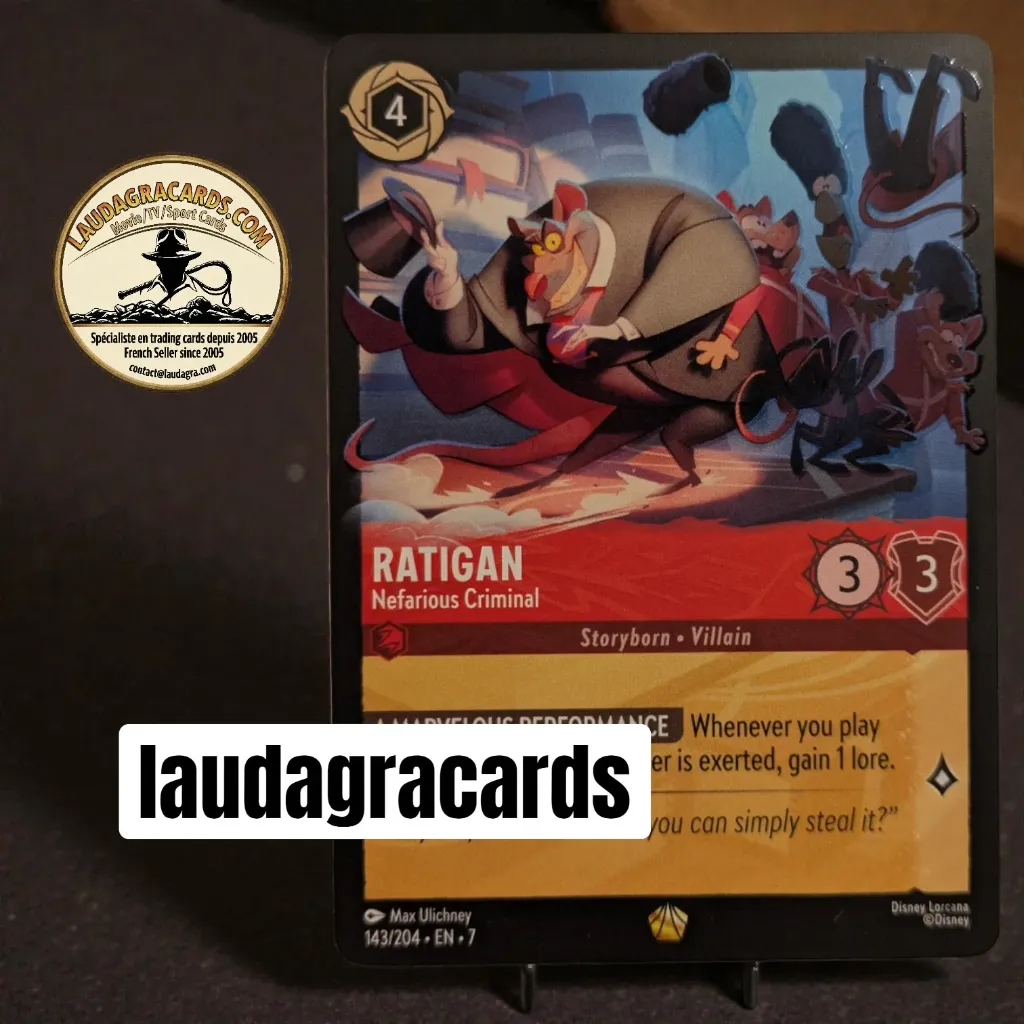 [LORCAZ143] 143  Ratigan - Nefarious Criminal  Single Card