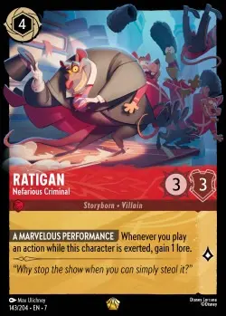 143  Ratigan - Nefarious Criminal  Single Card