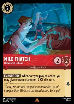 145  Milo Thatch - Undaunted Scholar  Single Card