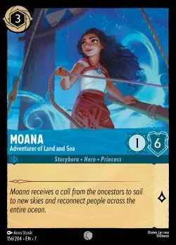156  Moana - Adventurer of Land and Sea  Single Card