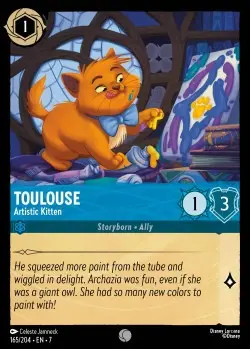 165  Toulouse - Artistic Kitten  Single Card