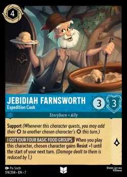 174  Jebidiah Farnsworth - Expedition Cook  Single Card