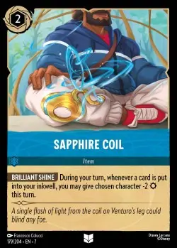 179  Sapphire Coil  Single Card