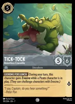 191  Tick-Tock - Relentless Crocodile  Single Card