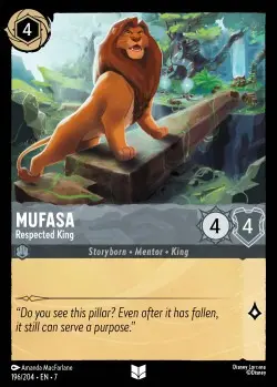 196  Mufasa - Respected King  Single Card
