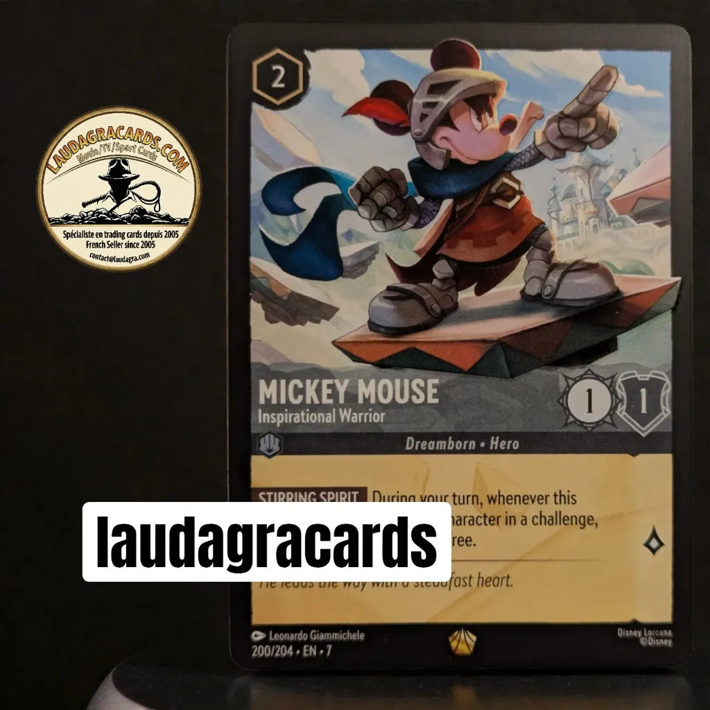 [LORCAZ200] 200  Mickey Mouse - Inspirational Warrior  Single Card