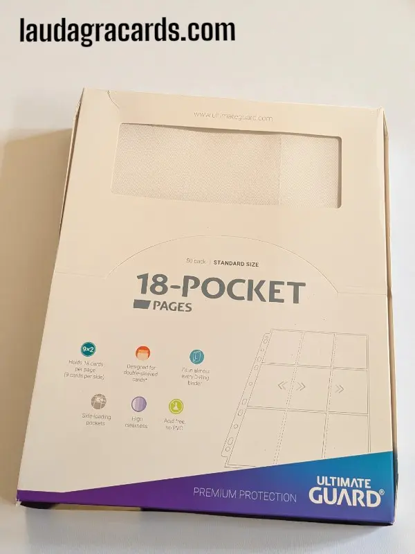 [ULTIMATE(10)] Ultimate Guard 18-Pocket Pages Side-Loading Blanc (lot de 10 pages)