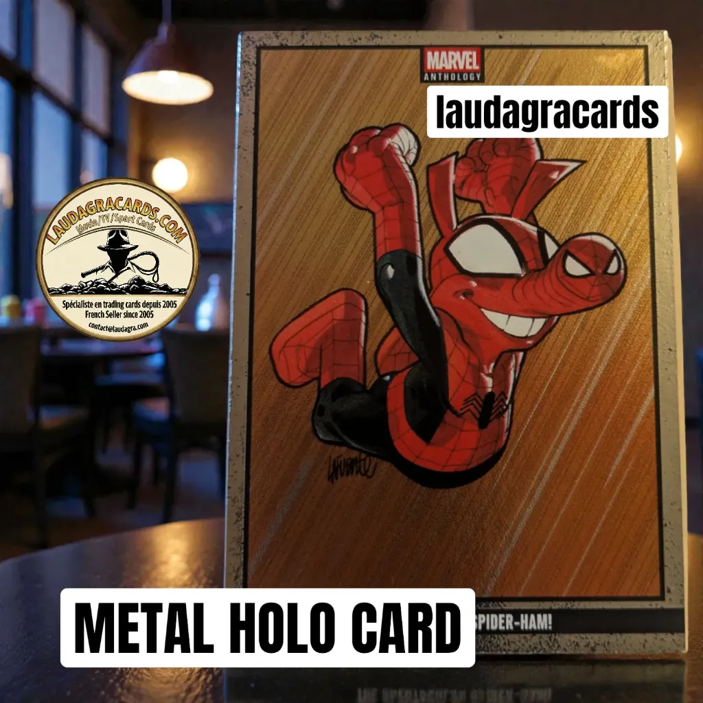 [ANTHMETAL 026] 026  The Spectacular Spider-Ham!  - Metal Holo card