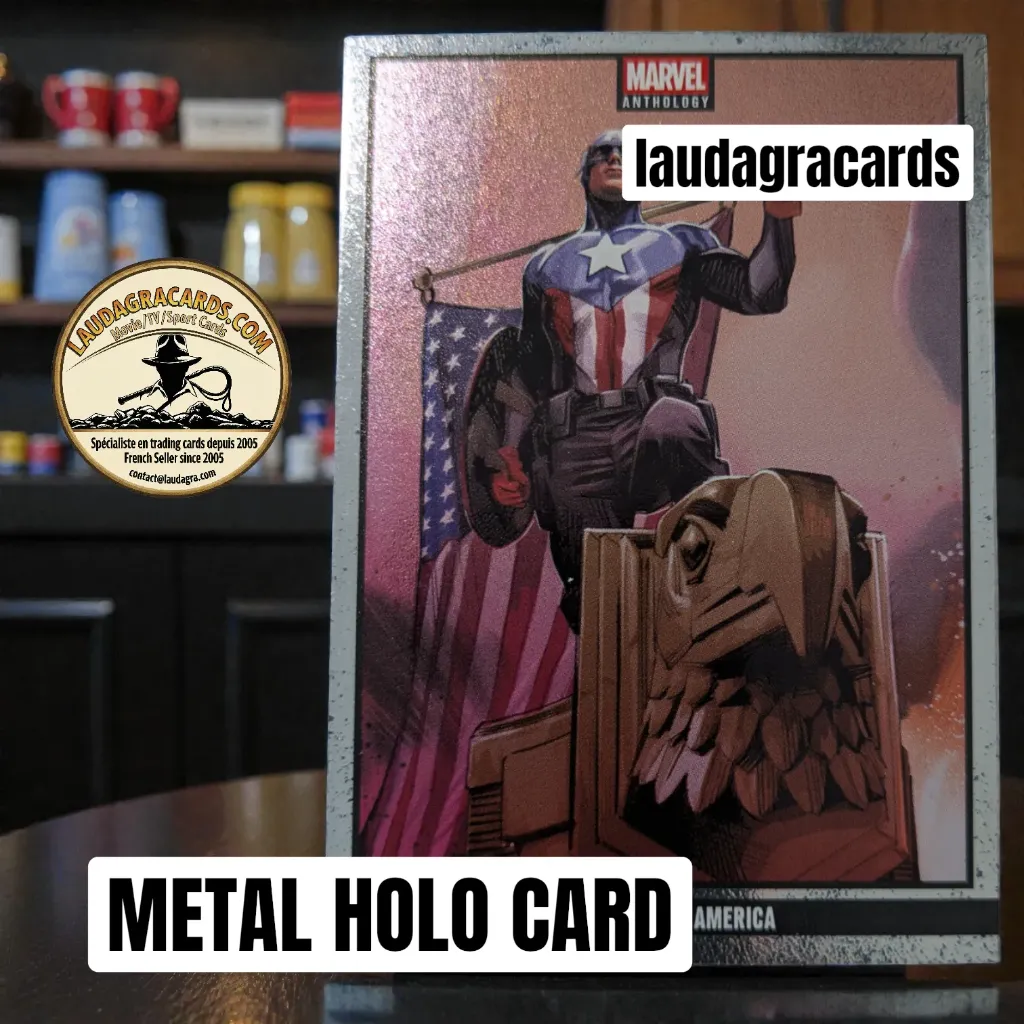 [ANTHMETAL 070] 070  A New Captain America  - Metal Holo card