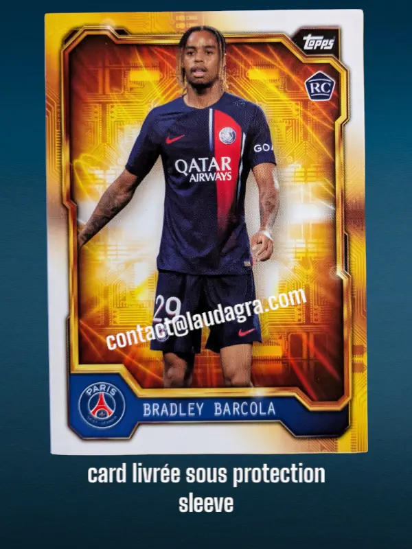 Bradley Barcola ROOKIE Card N° PSGG-3