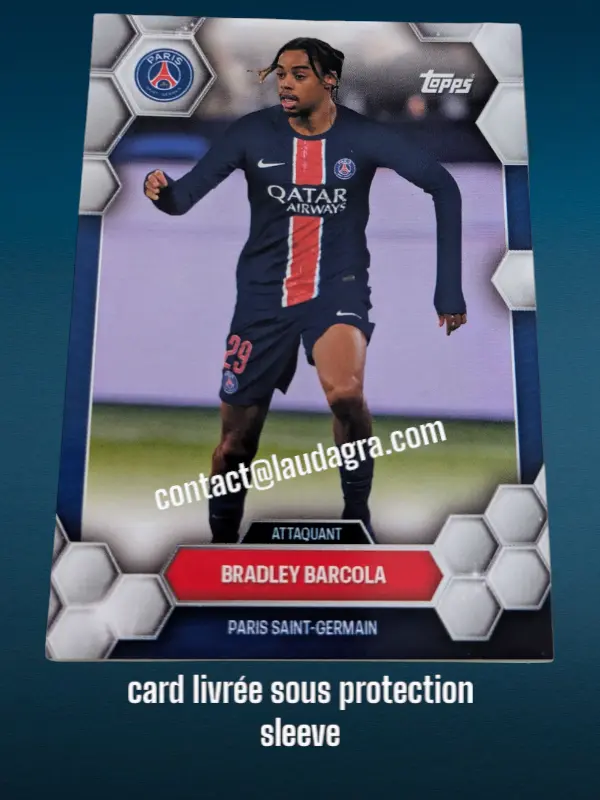 Bradley Barcola  Fan Set 24/25 Card N° 16