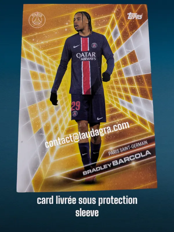 Bradley Barcola  Fan Set 24/25 Card N° GF-5
