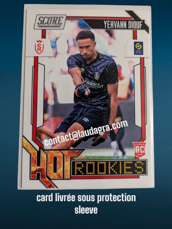 [HOTROOKIES24 N° 5] 5. Yehvann Diouf (Stade de Reims) Rookie Card