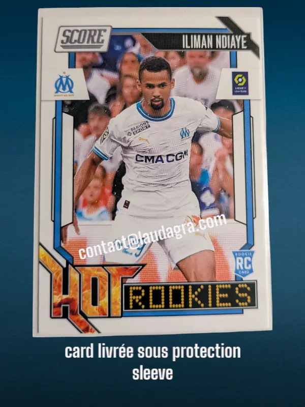 [HOTROOKIES24 N° 12] 12. Iliman Ndiaye (Olympique de Marseille) Rookie Card