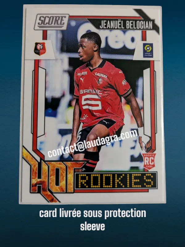 [HOTROOKIES24 N° 19] 19.  Jeanuël Belocian (Stade Rennais FC) Rookie Card