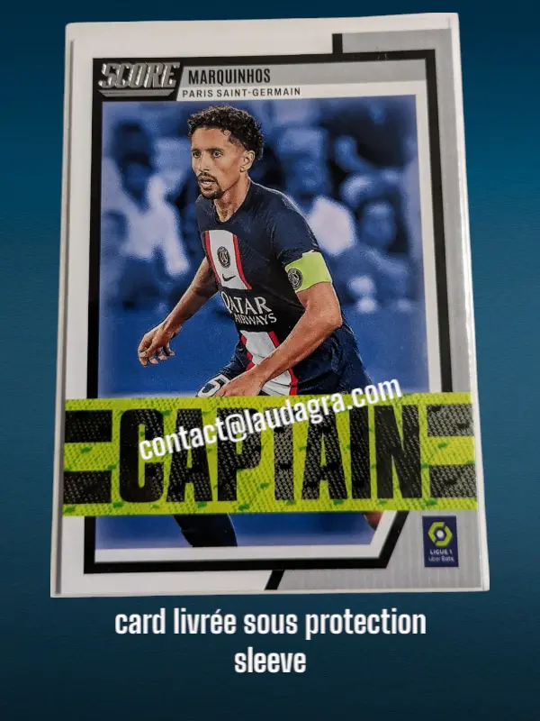 [CAPTAIN2223-06] Marquinhos (D) N° 6/ Captain Ligue 1 Uber Eats