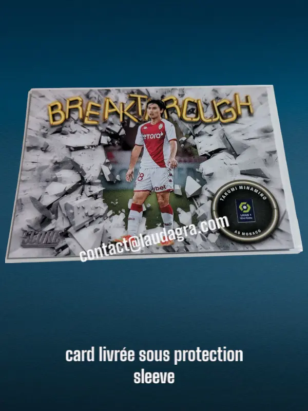 Takumi Minamino N° 13/ Breakthrough    AS Monaco Panini