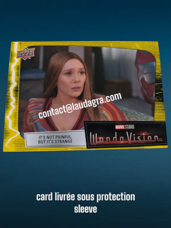 [WANDAVIS_Y22] Parallel Card Mind Stone Yellow It’s Not Painful, but It’s Strange Wandavision Card N° 22