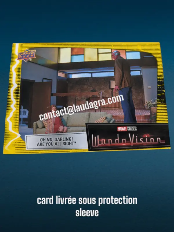 [WANDAVIS_Y23] Parallel Card Mind Stone Yellow Oh No, Darling! Are You All Right? Wandavision Card N° 23