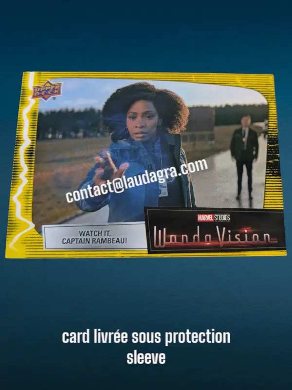 [WANDAVIS_Y32] Parallel Card Mind Stone Yellow Watch It, Captain Rambeau! Wandavision Card N° 32