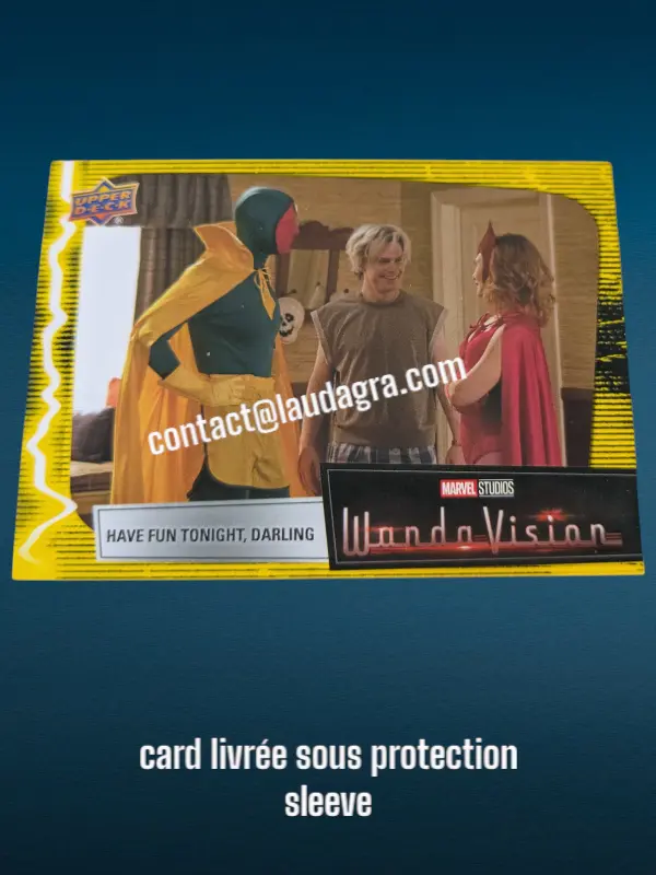 [WANDAVIS_Y49] Parallel Card Mind Stone Yellow Have Fun Tonight, Darling Wandavision Card N° 49