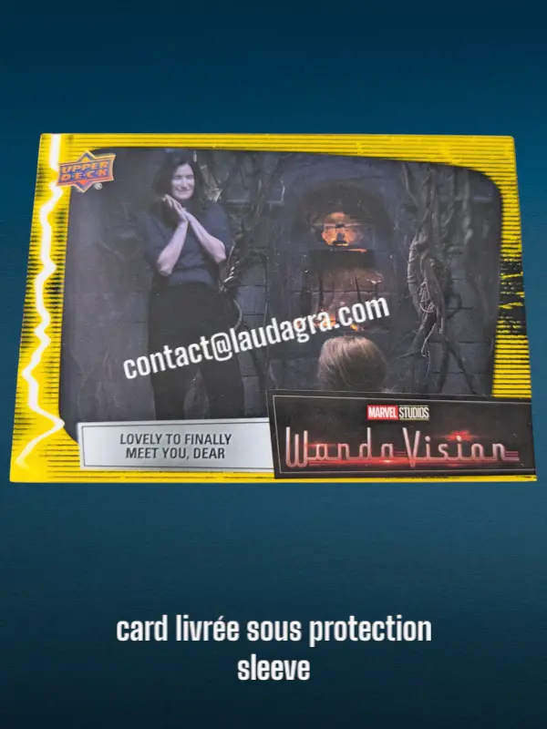 [WANDAVIS_Y65] Parallel Card Mind Stone Yellow Lovely to Finally Meet You, Dear Wandavision Card N° 65