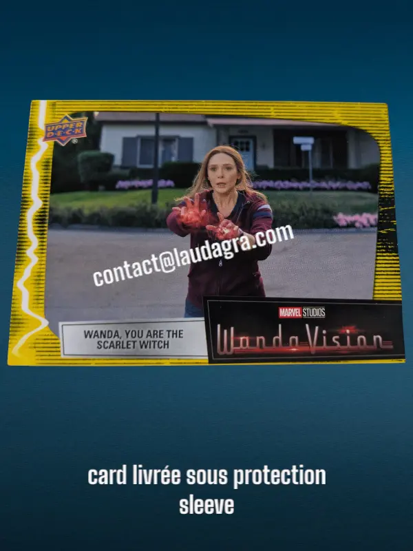 [WANDAVIS_Y76] Parallel Card Mind Stone Yellow Wanda, You Are the Scarlet Witch Wandavision Card N° 76
