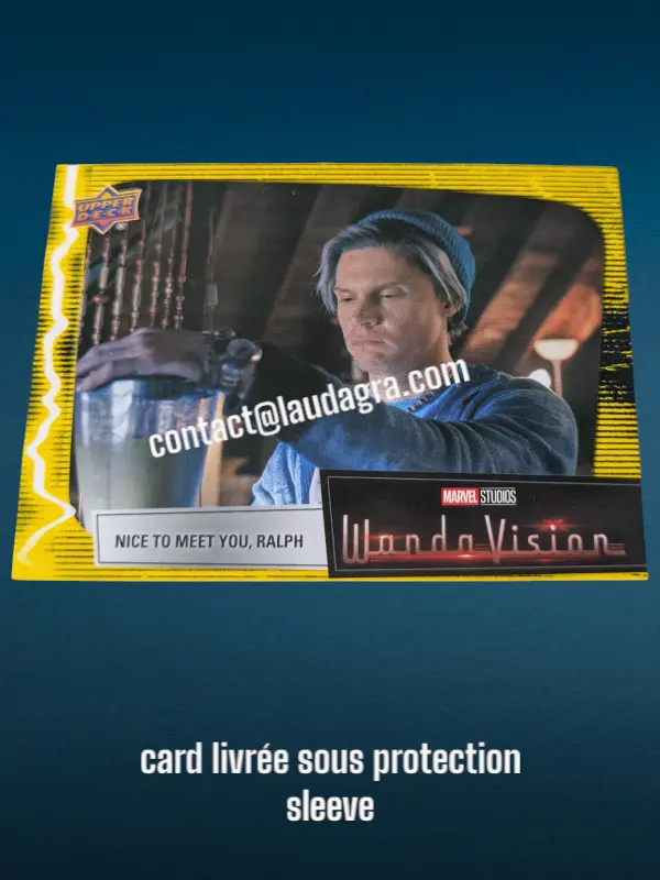 [WANDAVIS_Y81] Parallel Card Mind Stone Yellow Nice to Meet You, Ralph Wandavision Card N° 81