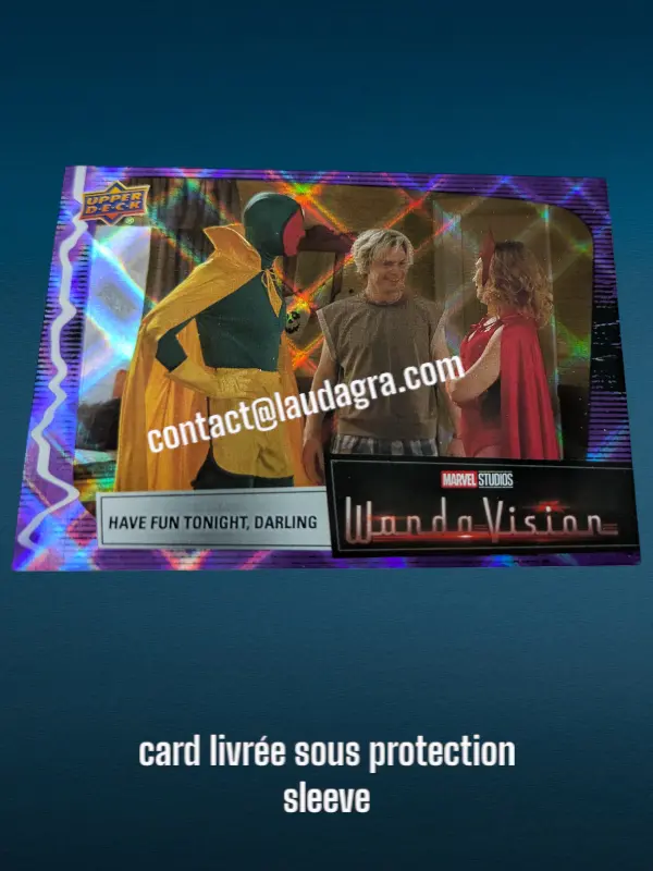 [WANDAVIS_P49] Parallel Card Purple Spell Have Fun Tonight, Darling Wandavision Card N° 49