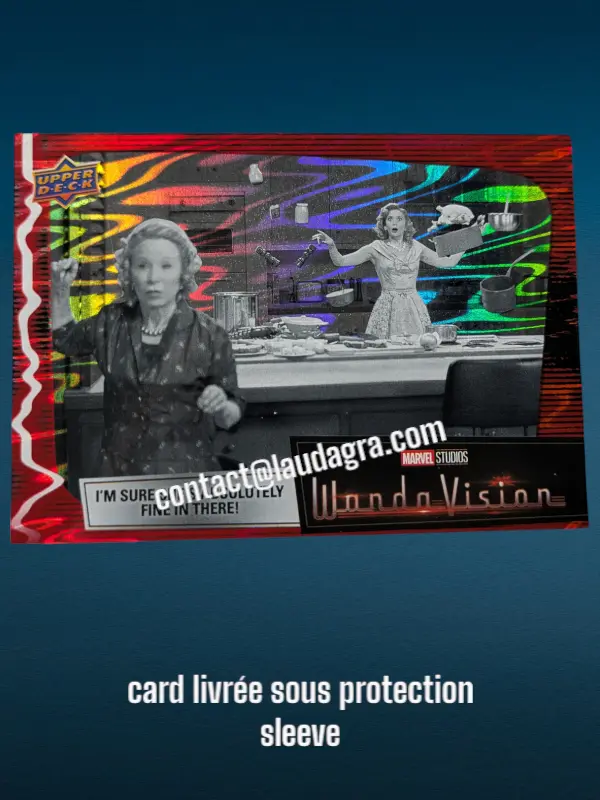 [WANDAVIS_R07] Parallel Card Scarlet Red I’m Sure She’s Absolutely Fine in There! Wandavision Card N° 7