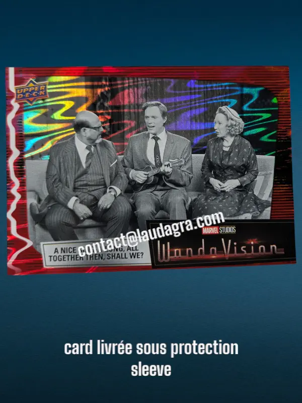 [WANDAVIS_R08] Parallel Card Scarlet Red A Nice Sing-a-long, All Together Then, Shall We? Wandavision Card N° 8