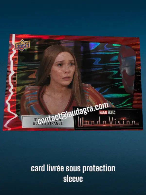 [WANDAVIS_R22] Parallel Card Scarlet Red It’s Not Painful, but It’s Strange Wandavision Card N° 22