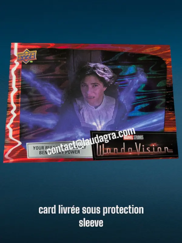 [WANDAVIS_R68] Parallel Card Scarlet Red Your Rules, They Simply Bent to My Power Wandavision Card N° 68