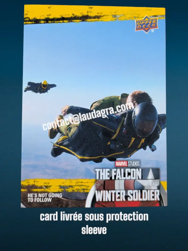 [FALCON_Y05] He's Not Gonna Follow The Falcon and The Winter Soldier Yellow Parallel Card N° 5