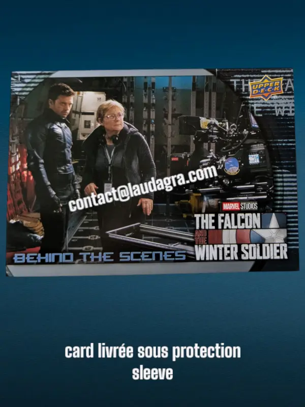 Sebastian Stan and Kari Skogland on Set The Falcon and The Winter Soldier Card N° BS-4
