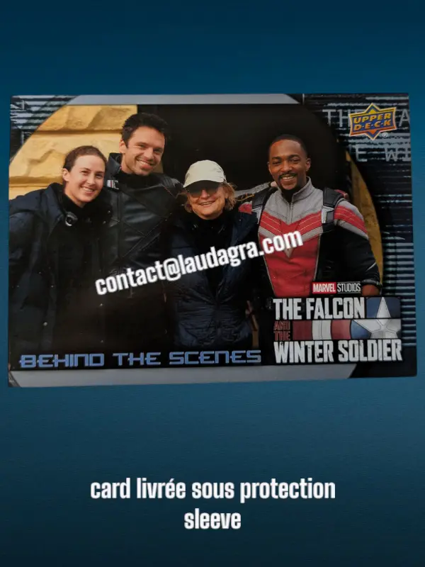 [FALCON_BS-8] Zoie Nagelhaut, Sebastian Stan, Keri Skogland and Anthony Mackie The Falcon and The Winter Soldier Card N° BS-8