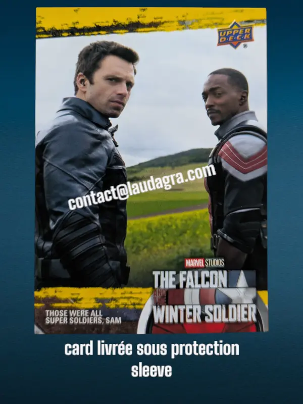 Those Were All Super Soldiers, Sam The Falcon and The Winter Soldier Yellow Parallel Card N° 19