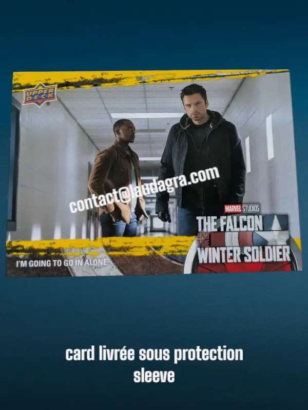[FALCON_Y22] I'm Gonna Go In Alone The Falcon and The Winter Soldier Yellow Parallel Card N° 22