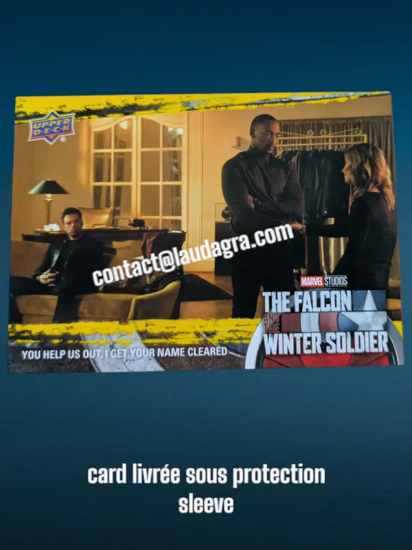 [FALCON_Y36] You Help Us Out, I Get Your Name Cleared The Falcon and The Winter Soldier Yellow Parallel Card N° 36