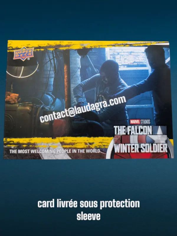 The Most Welcoming People In The World The Falcon and The Winter Soldier Yellow Parallel Card N° 70