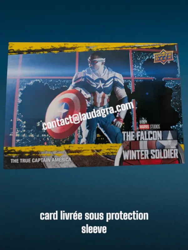 The True Captain America The Falcon and The Winter Soldier Yellow Parallel Card N° 75