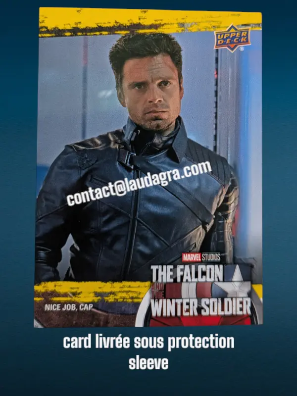 [FALCON_Y87] Nice job, Cap The Falcon and The Winter Soldier Yellow Parallel Card N° 87