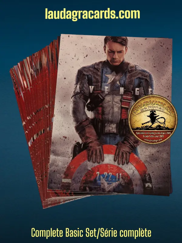 CAPTAIN AMERICA FIRST AVENGER Base Set/Série complète de cards 