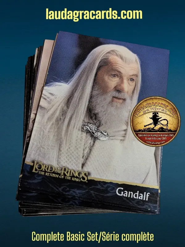 LE SEIGNEUR DES ANNEAUX - LE RETOUR DU ROI Base Set/Série complète de cards 