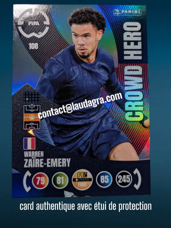 [PANCLUBWC_108] 108- Warren Zaire-Emery - Crowd Hero  Paris Saint-Germain