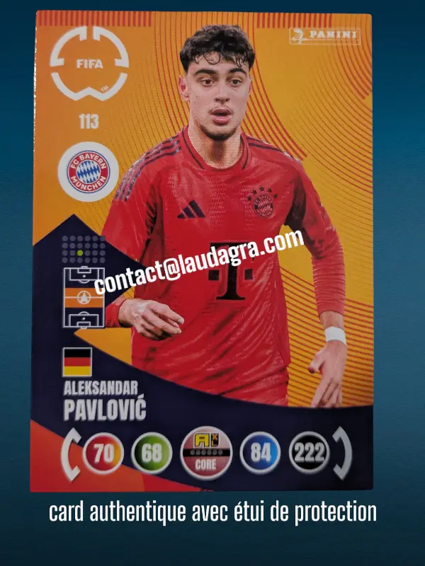113- Aleksandar Pavlović  Bayern Munich