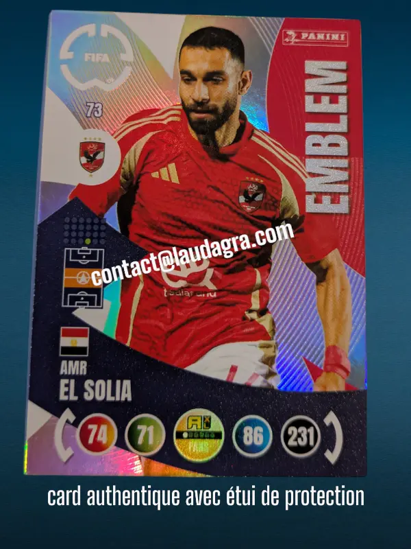 [PANCLUBWC_73] 73- Amr El Solia - Emblem  Al-Ahly de Egipto