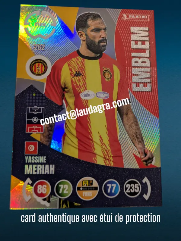 [PANCLUBWC_262] 262- Yassine Meriah - Emblem  club Espérance de Tunis