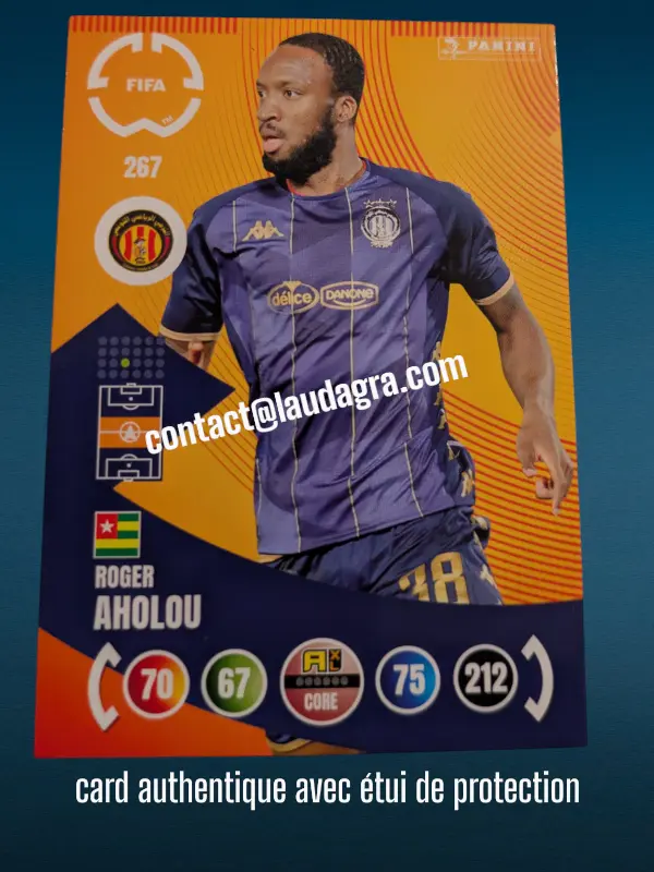 [PANCLUBWC_267] 267- Roger Aholou  club Espérance de Tunis